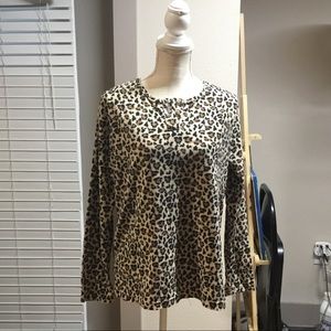 Vtg 90s Fleece Top Sz M Comfort Corner